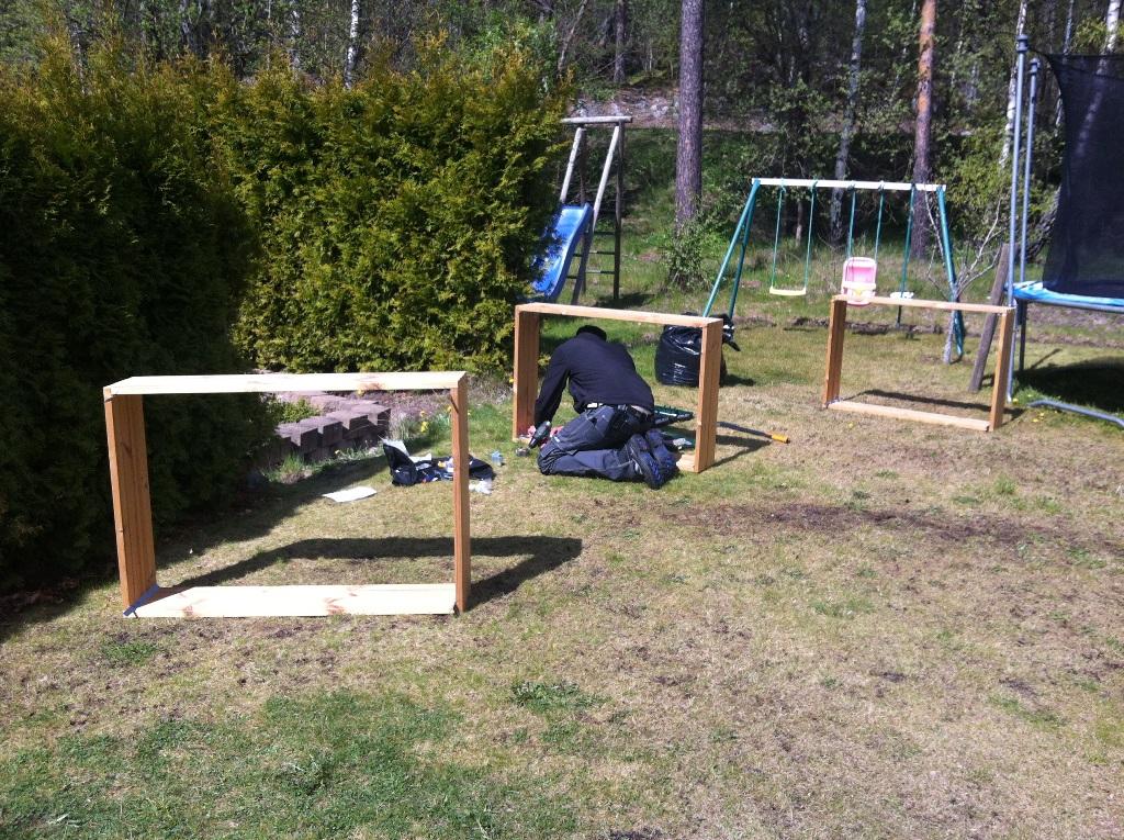 Montering av odlingslådorna